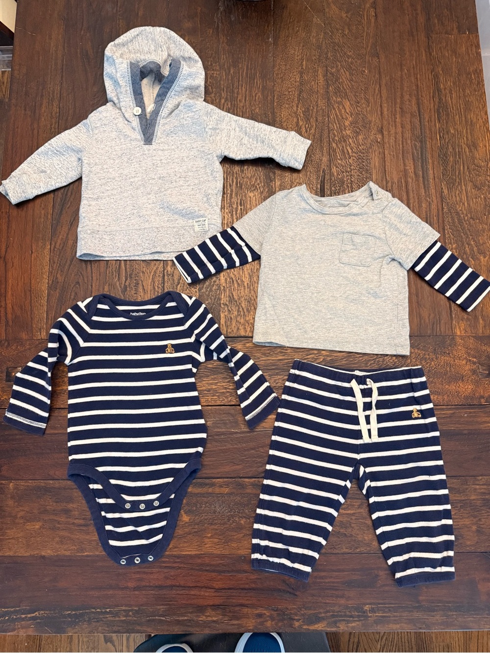 Baby GAP Navy Stripe 4-Piece Set
